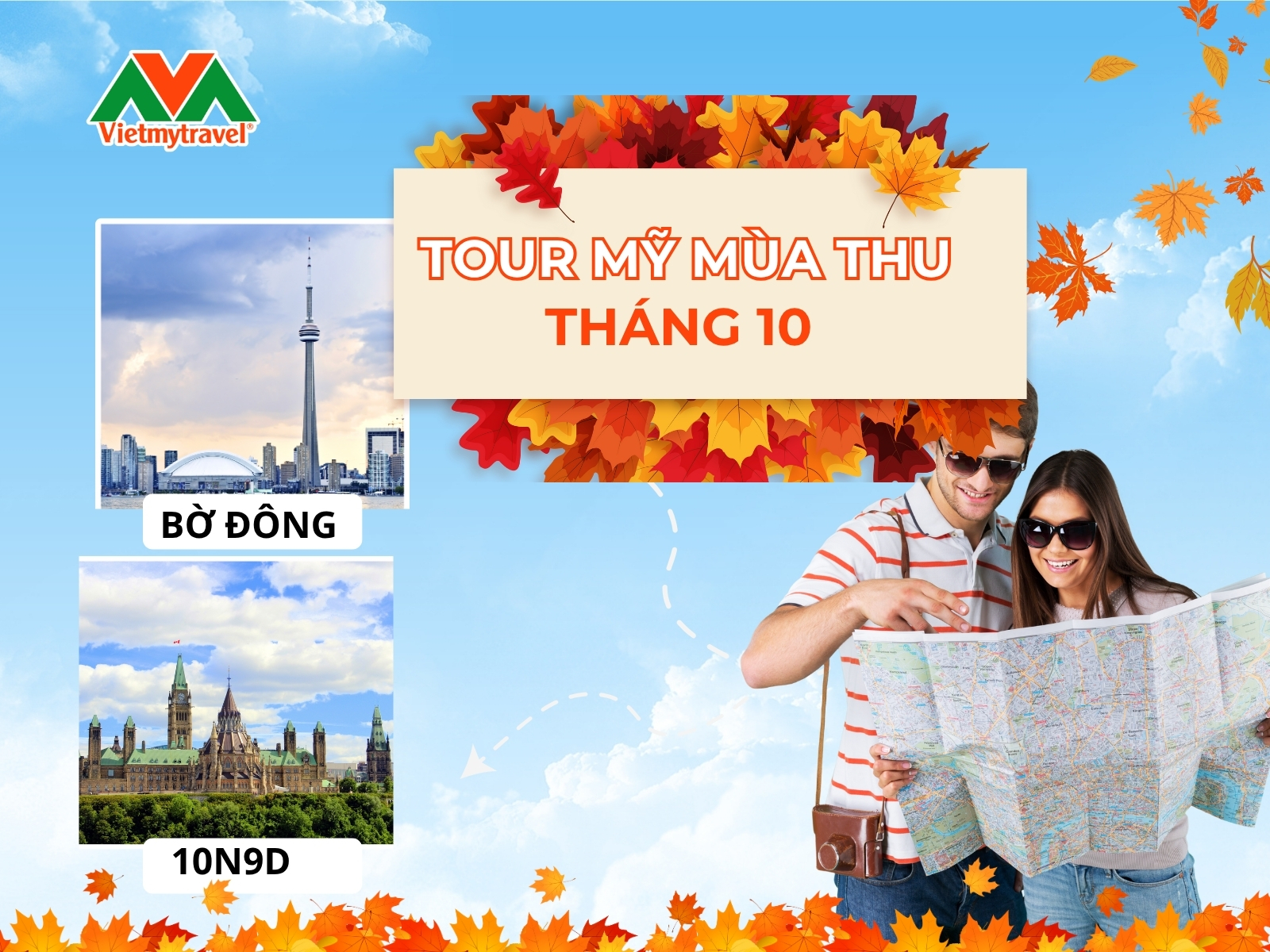 Tour Mỹ Mùa Thu Tháng 10