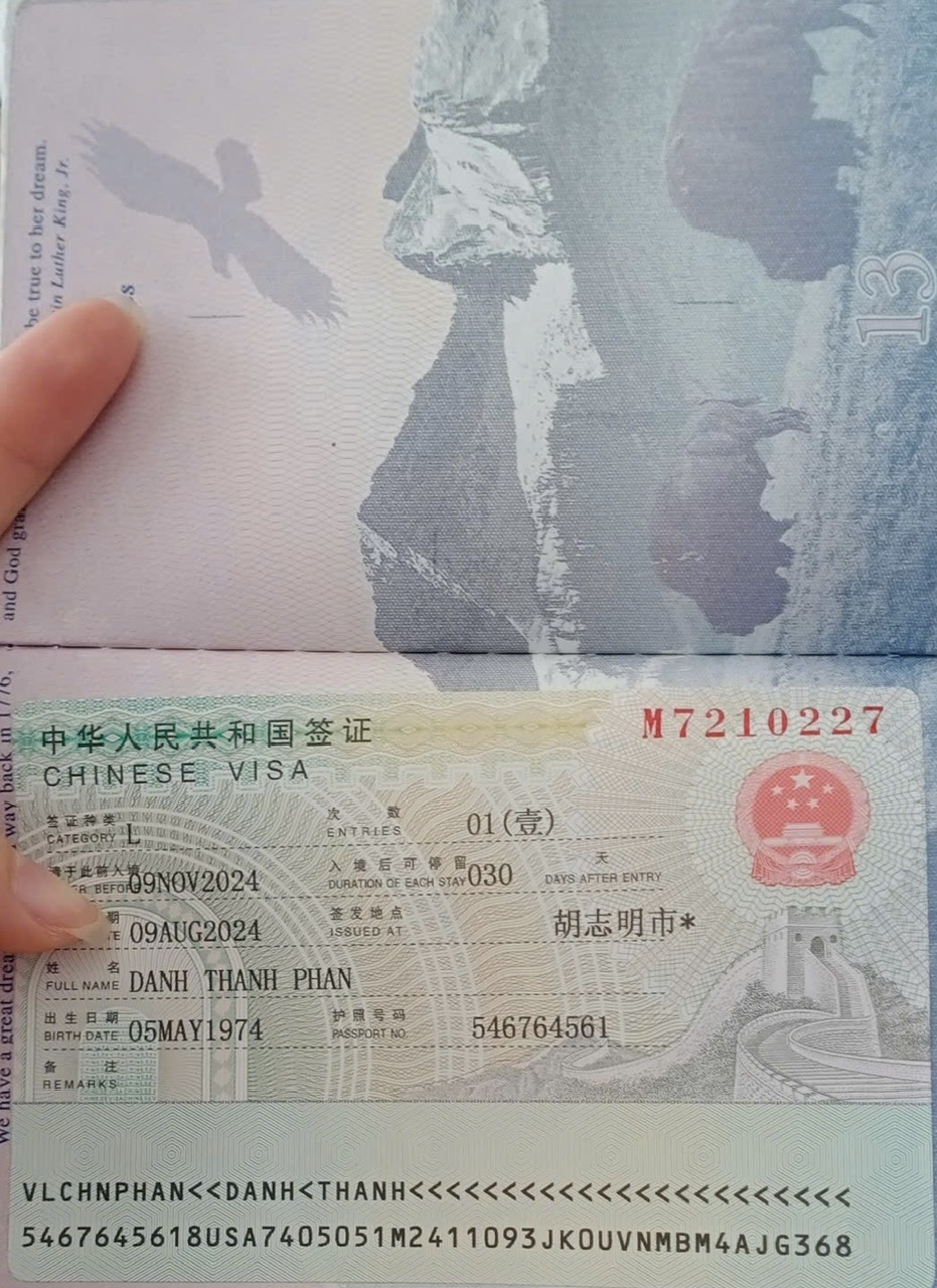 Xin Visa Du Lịch Trung Quốc Dành Cho Quốc Tịch Mỹ Cần Giấy Tờ Gì?