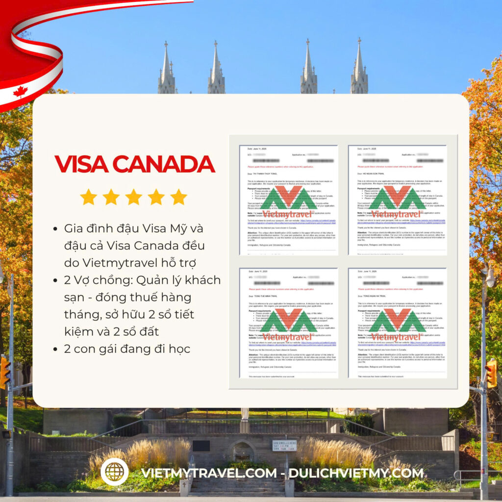Đậu Visa Canada Trường Hợp Thực Tế Tại Vietmytravel