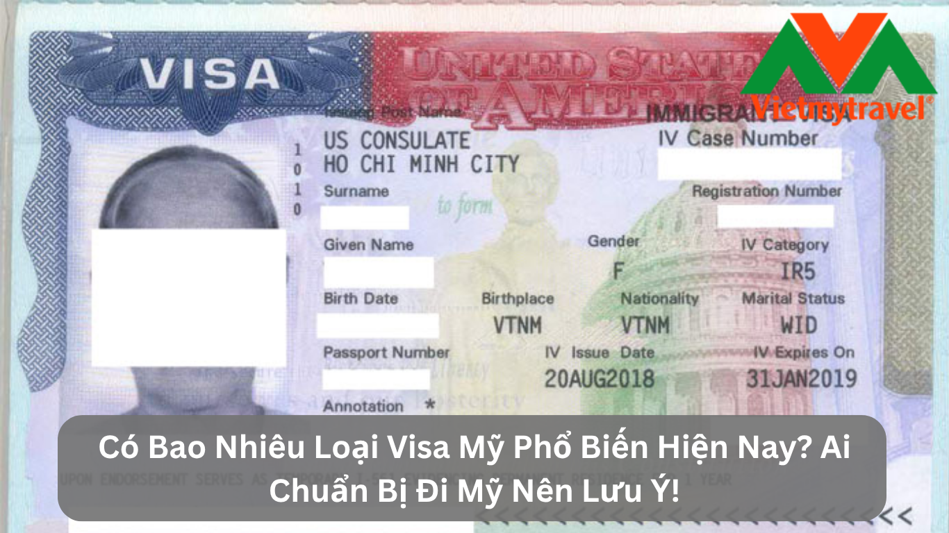 Có Bao Nhiêu Loại Visa Mỹ Phổ Biến Hiện Nay? Ai Chuẩn Bị Đi Mỹ Nên Lưu Ý!